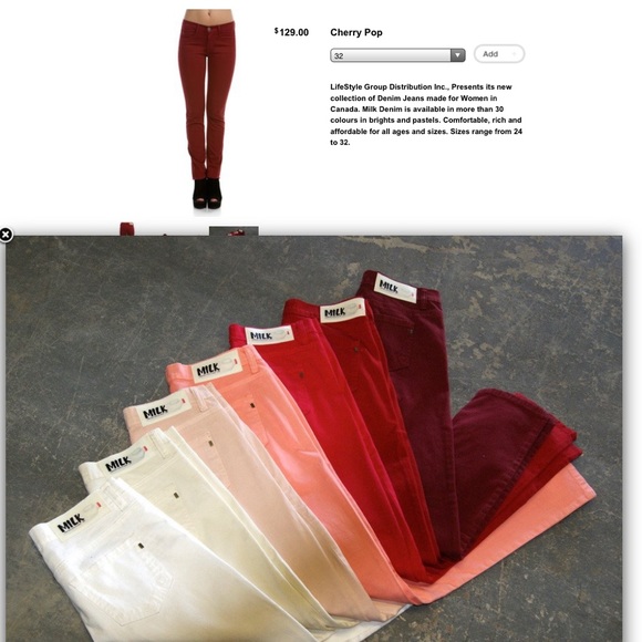 Milk denim from Canada Made in Canada. Size 26 NWT - Picture 1 of 2